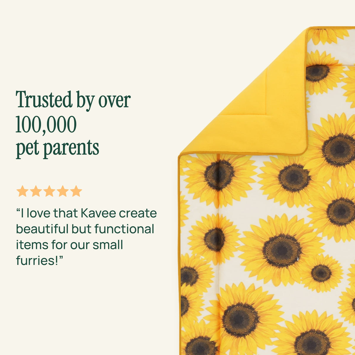 The Fleece Liner | Sunflower Collection Kavee Pets Ltd UK