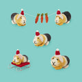 Guinea Pig Christmas Decorations | 4 Guinea Pig Ornaments Kavee C&C cages