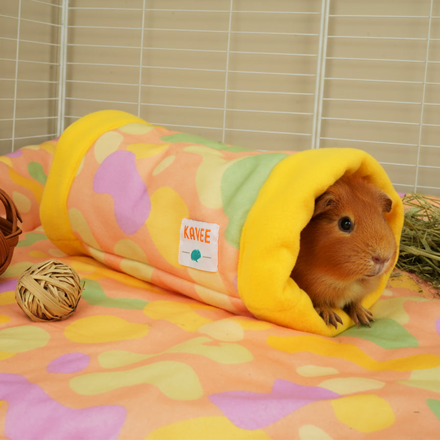 Guinea Pig Fleece Tunnel | Pigcasso Collection Kavee Pets Ltd UK