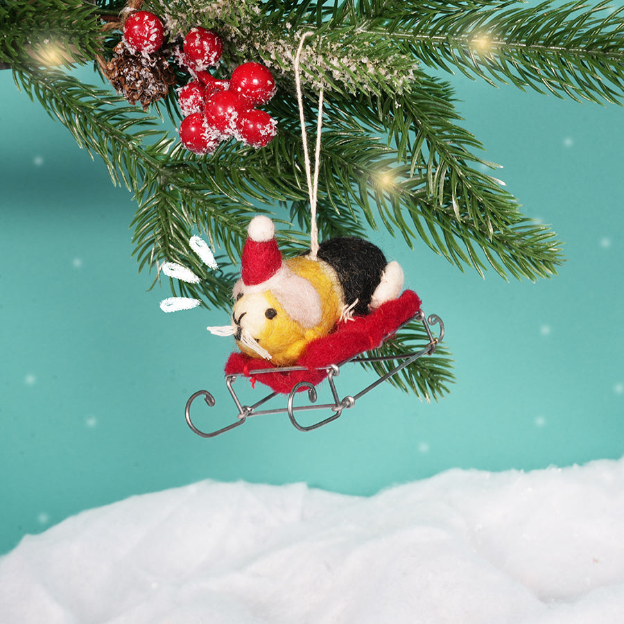 Guinea Pig Christmas Decorations | 4 Guinea Pig Ornaments Kavee C&C cages