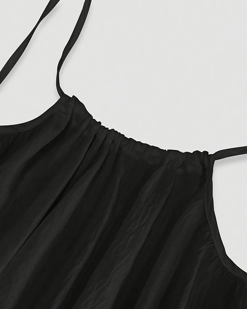 Women's Solid Color Backless Cami Dress TrendySpot