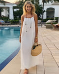 Women's Solid Color Backless Cami Dress TrendySpot