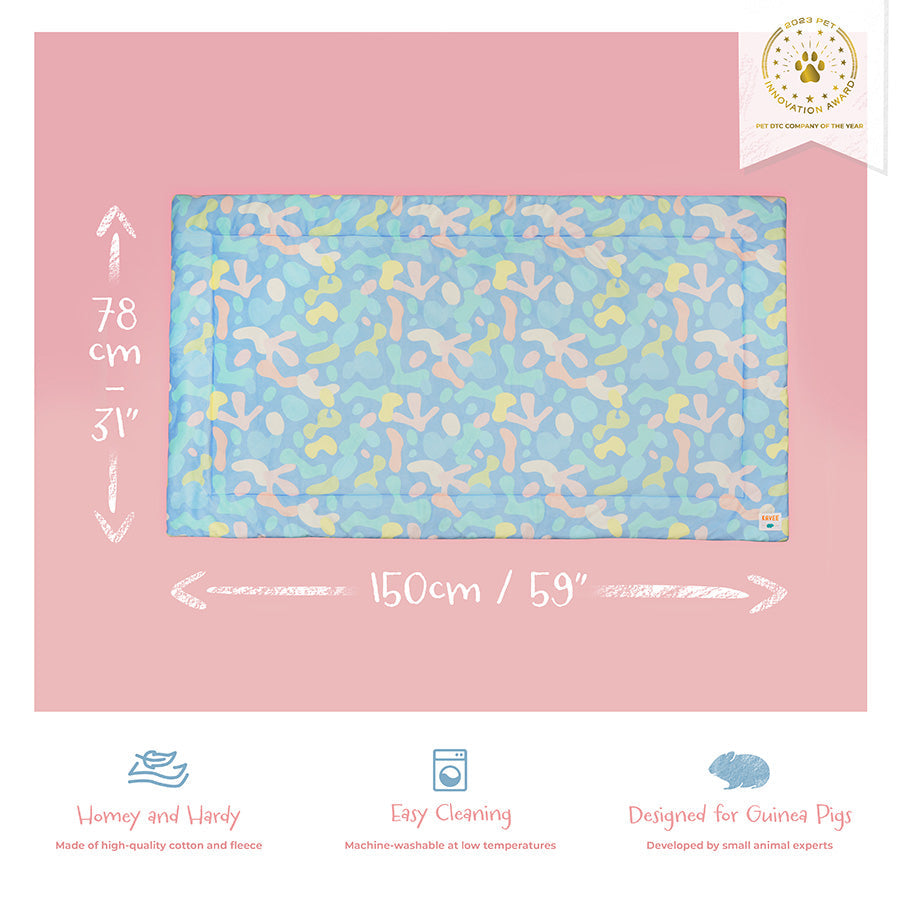 Plush Fleece Liners for Guinea Pigs | Pigcasso Collection Kavee Pets Ltd UK
