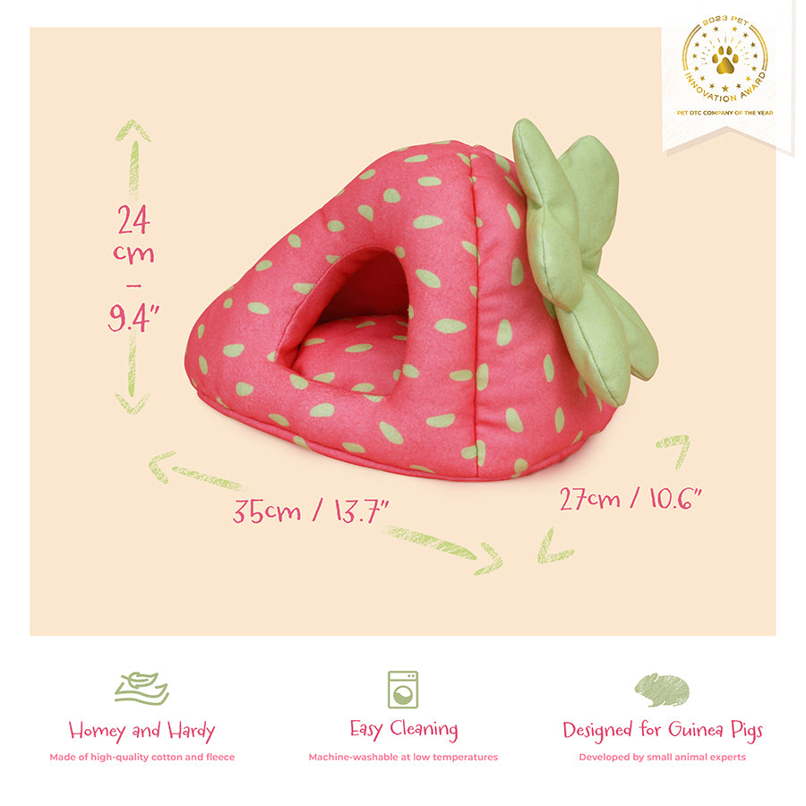 Hide for Guinea Pigs | Strawberry Kavee-UK
