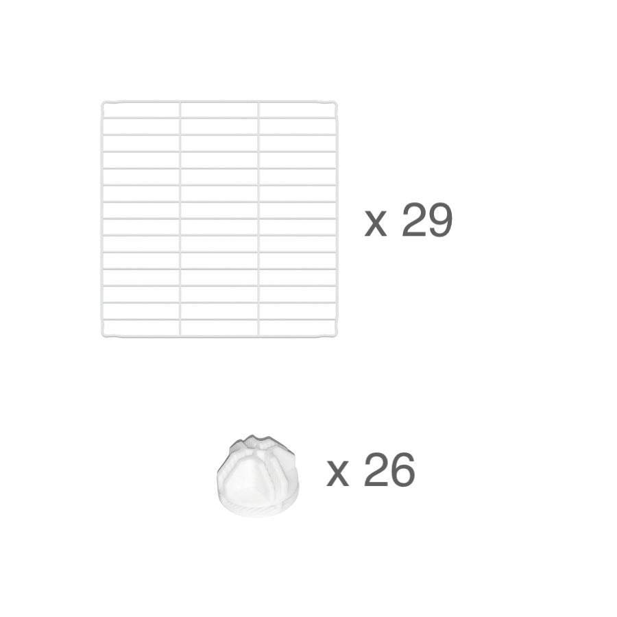 White C&C Guinea Pig Cage Stand Kavee Pets Ltd UK