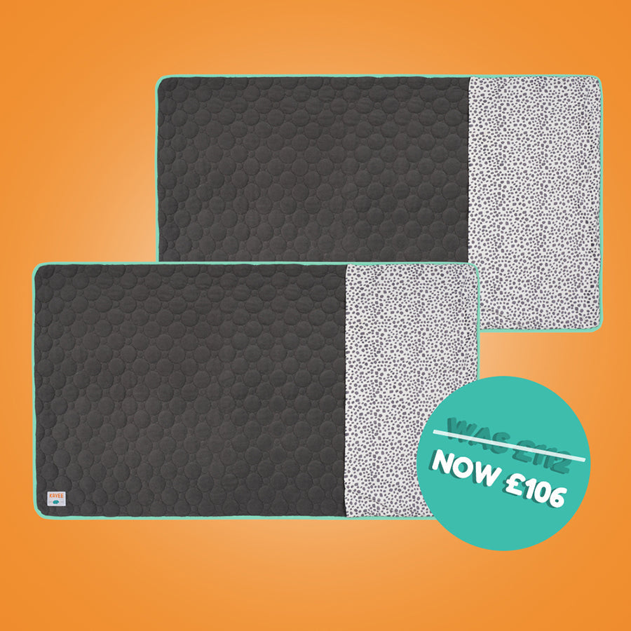 Set of 2 Pocket Fleece Liners for Guinea Pigs | Dalmatian Collection Kavee Pets Ltd UK