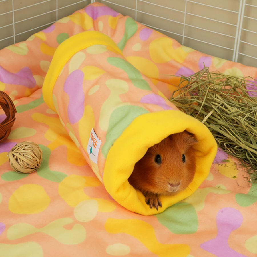 Guinea Pig Fleece Tunnel | Pigcasso Collection Kavee Pets Ltd UK