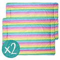 Set of 2 Plush Fleece Liners for Guinea Pigs | Rainbow Collection Kavee Pets Ltd UK