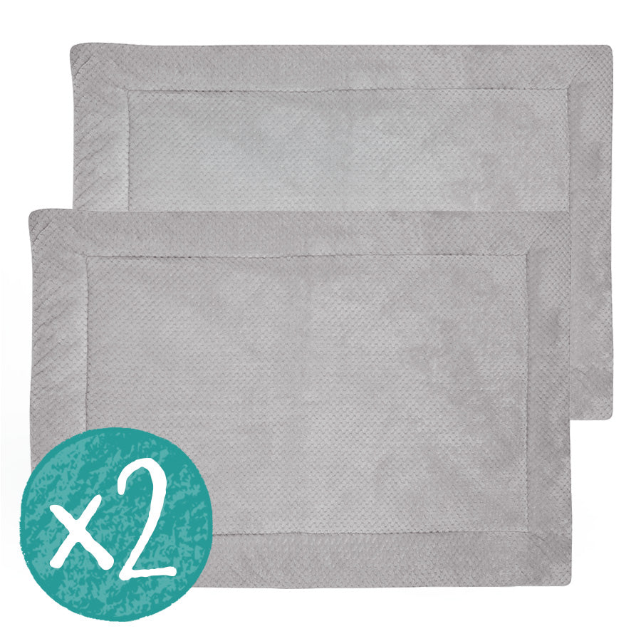 Set of 2 Extra Soft Fleece Liners for Guinea Pigs | Velvet Grey Kavee Pets Ltd UK