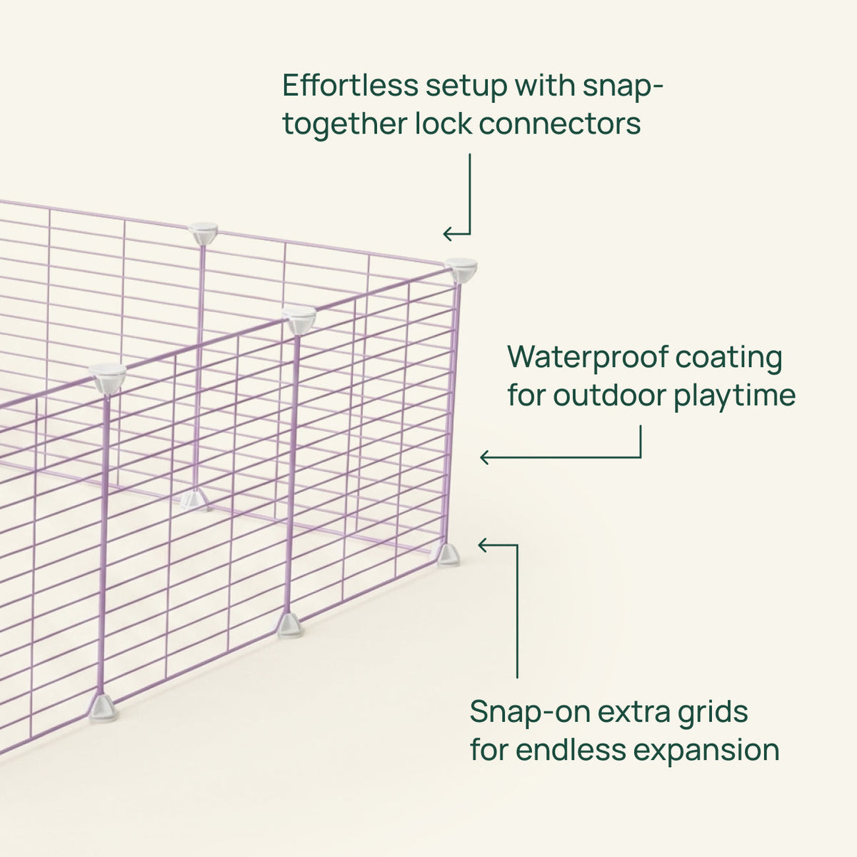 Outdoor C&C Run for Guinea Pigs Kavee Pets Ltd UK
