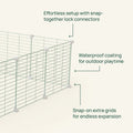 Outdoor C&C Run for Guinea Pigs Kavee Pets Ltd UK