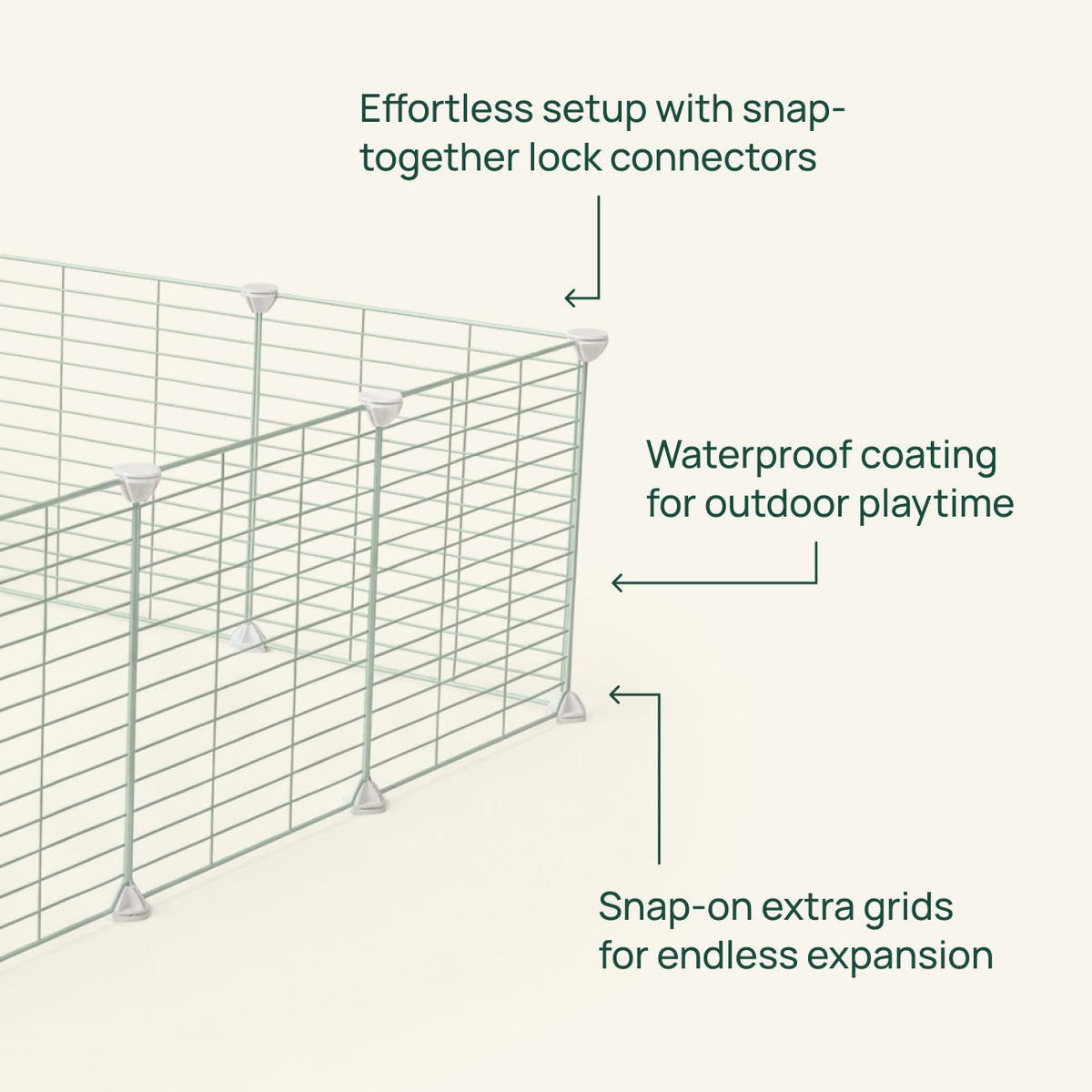 Outdoor C&C Run for Guinea Pigs Kavee Pets Ltd UK