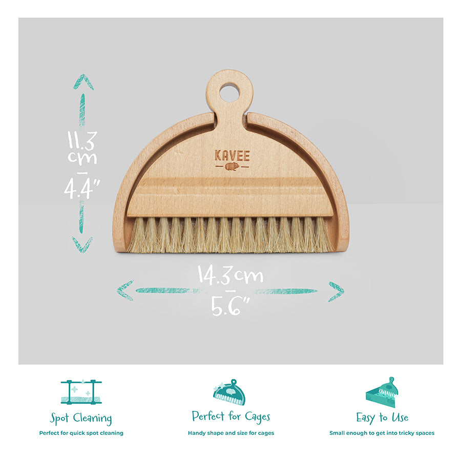 Swept Off Your Paws | Guinea Pig and Rabbit Dustpan & Brush Set Kavee Pets Ltd UK