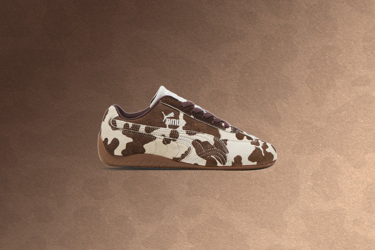 Women's Speedcat Cow Print - Chocolate Brown/Gum Puma