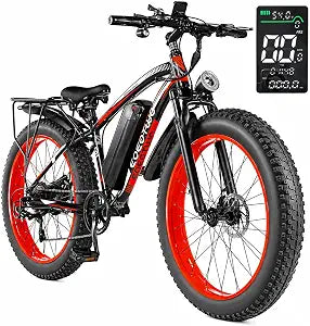Electric Bike for Adults, 26" Fat Tire Ebikes, 48V 15Ah|20Ah TrendySpot