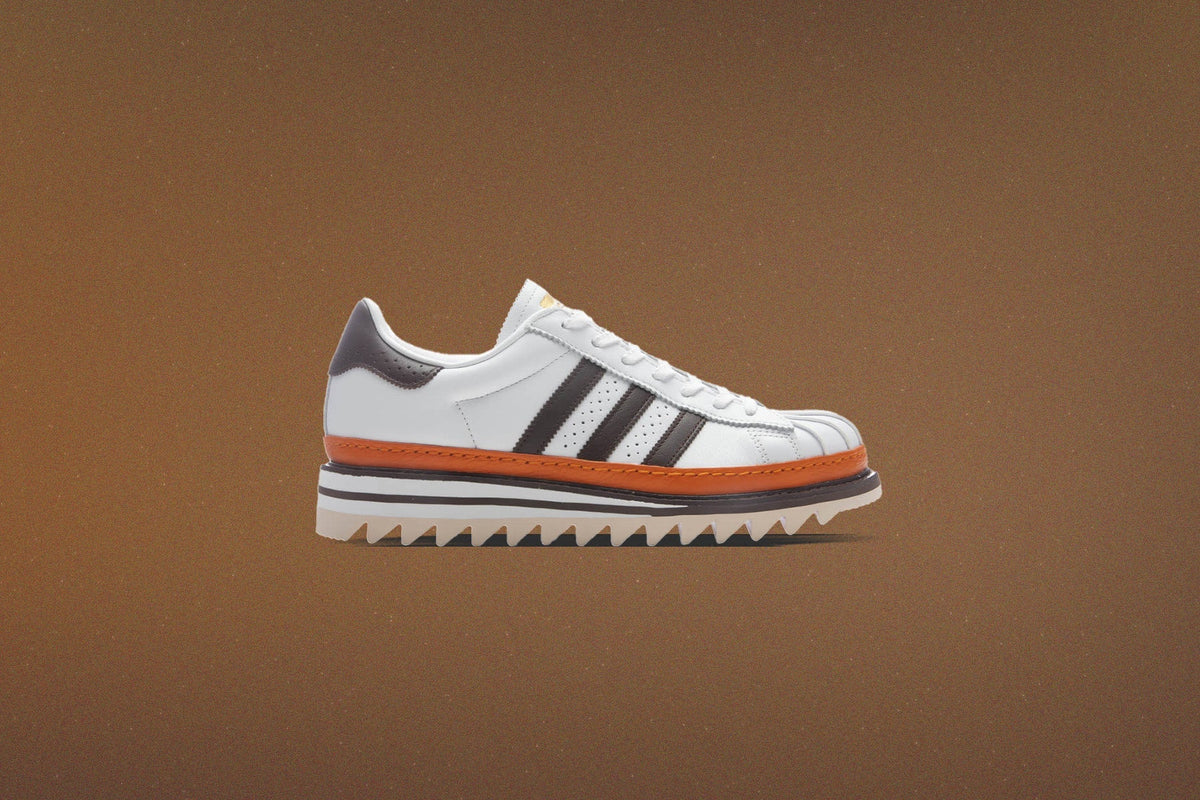 Adidas Originals x CLOT by Edison Chen Superstar 'Coffee' - Footwear White/Coffee/Unity Orange Adidas Originals