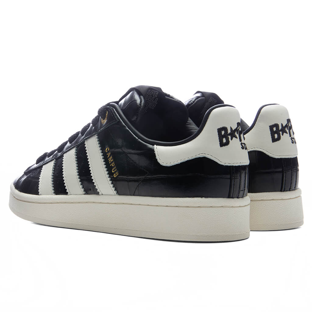 Adidas x BAPE Campus 00s - Core Black/Off White/ Gold Metallic Adidas Originals