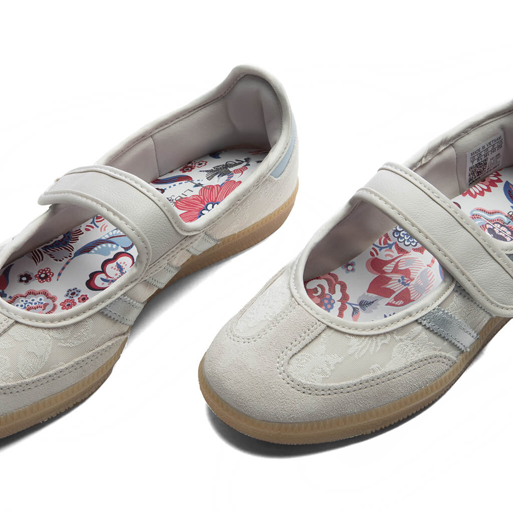 Adidas x Liberty London Women's Samba Jane - Chalk Pearl/Silver Metallic/Chalk White Adidas Originals