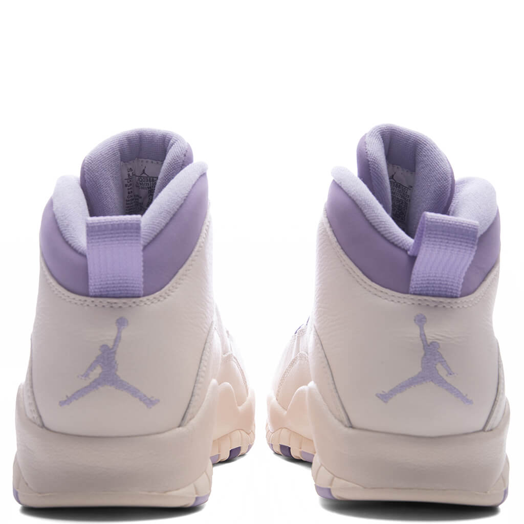 Women's Air Jordan 10 Retro 'Hydrangeas' - Chalk/Wild Grape/Hydrangeas Jordan