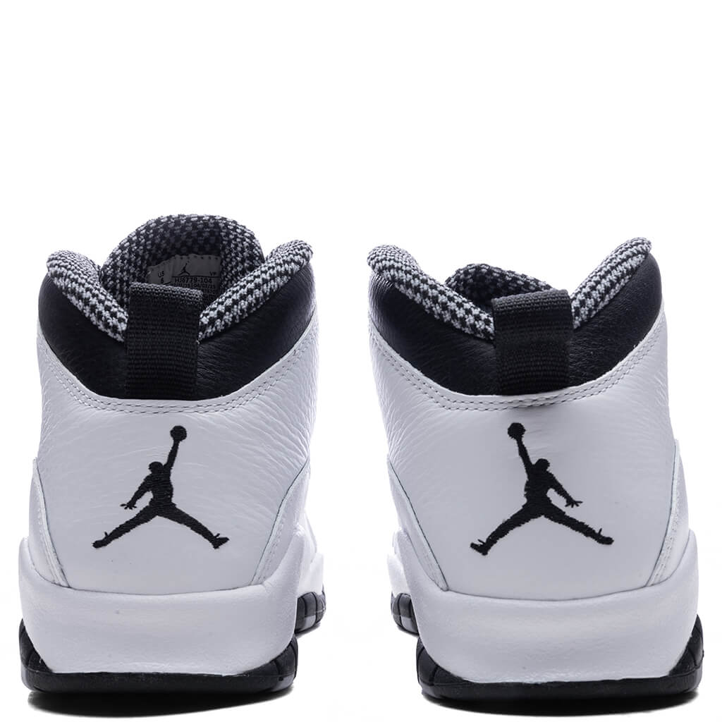 Air Jordan 10 Retro 'Steel' - White/Black/Light Steel Grey/Dark Powder Blue Jordan