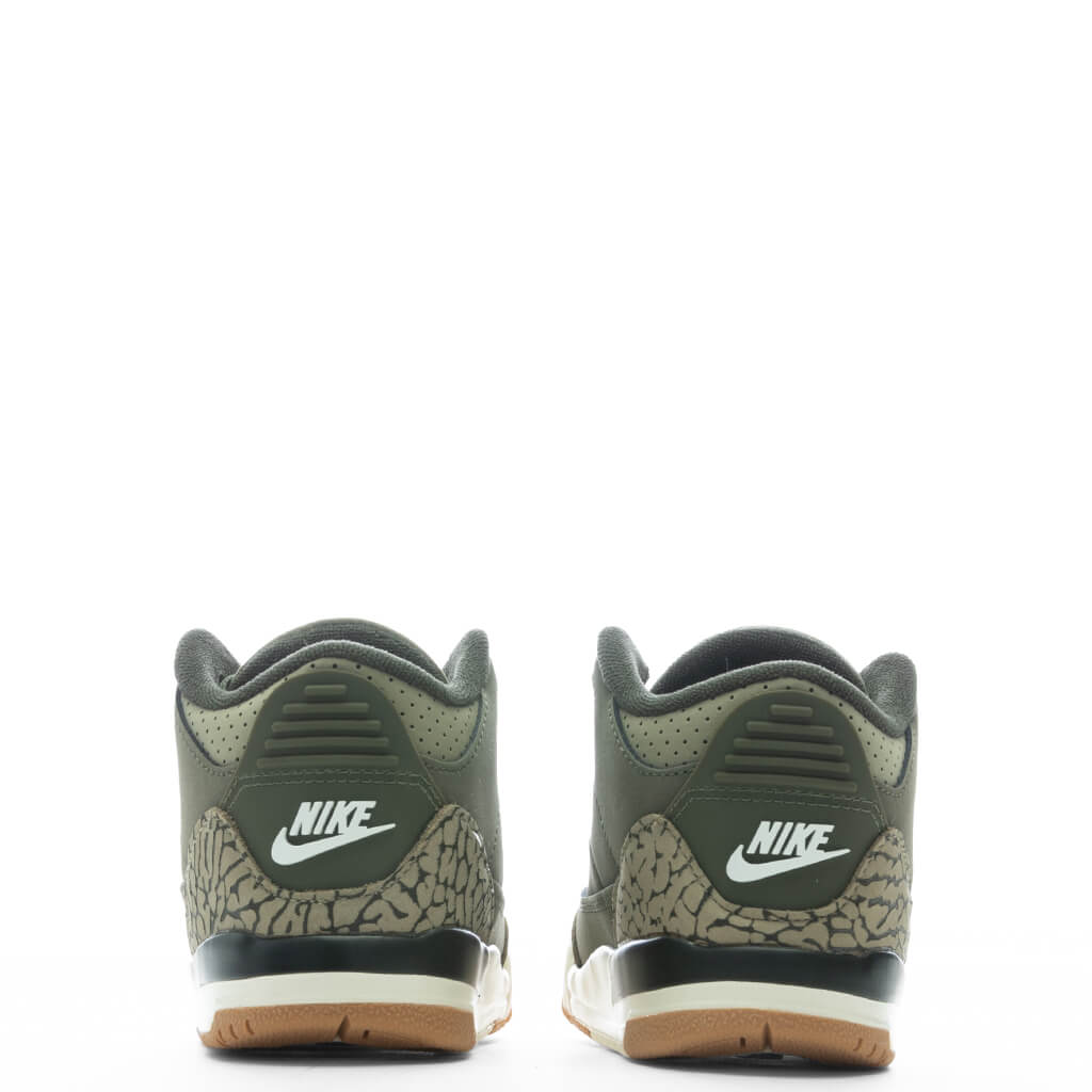 Air Jordan 3 Retro  'Family Affair' (TD) - Medium Olive/Neutral Olive/Sequoia Jordan