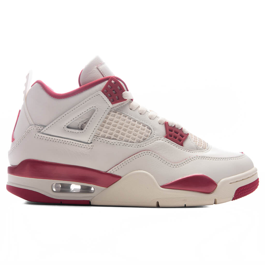 Women's Air Jordan 4 Retro 'Valentine's Day' - Pale Ivory/Sierra Red/Tough Red Jordan