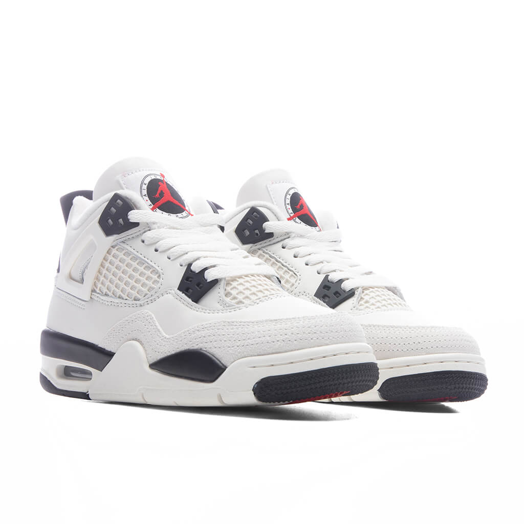 Air Jordan 4 Retro OG 'Flight Club' (GS) - Sail/Black/University Red Jordan