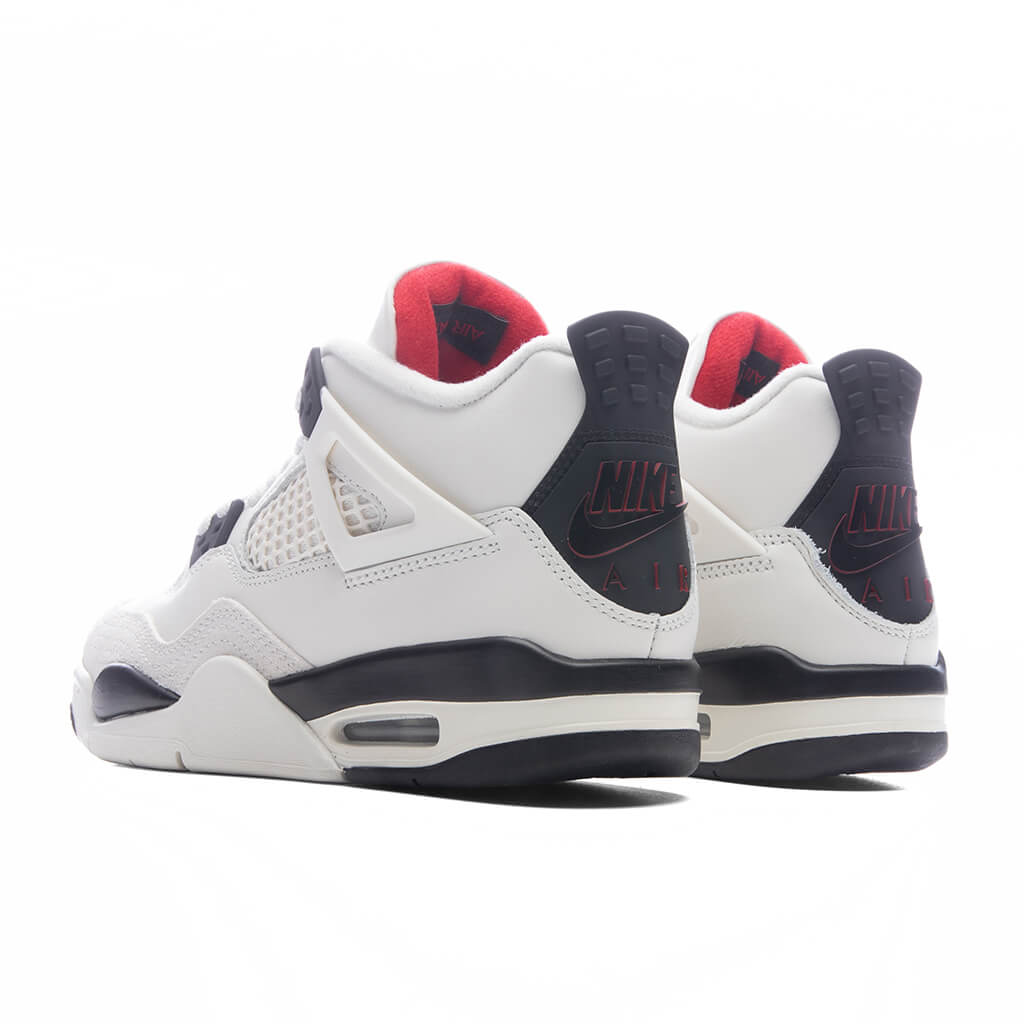 Air Jordan 4 Retro OG 'Flight Club' (GS) - Sail/Black/University Red Jordan