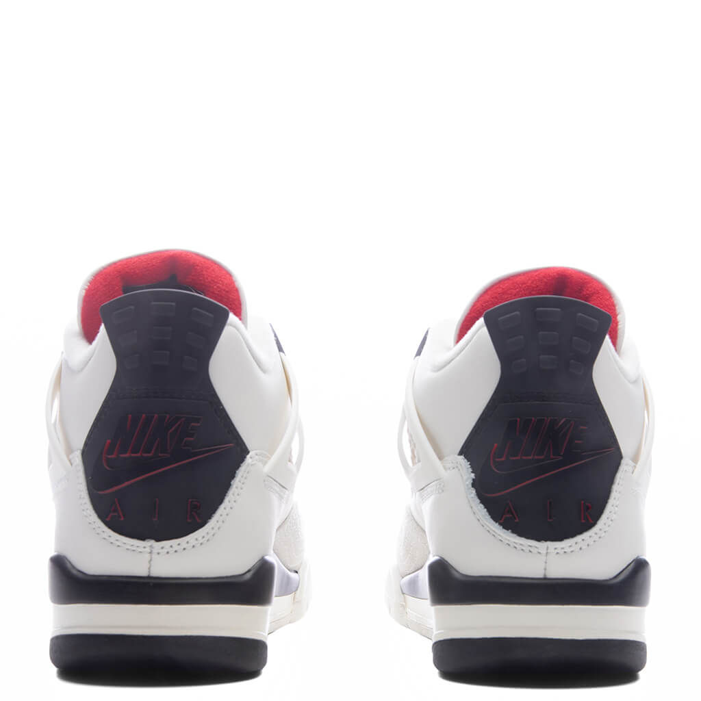 Air Jordan 4 Retro OG 'Flight Club' (GS) - Sail/Black/University Red Jordan