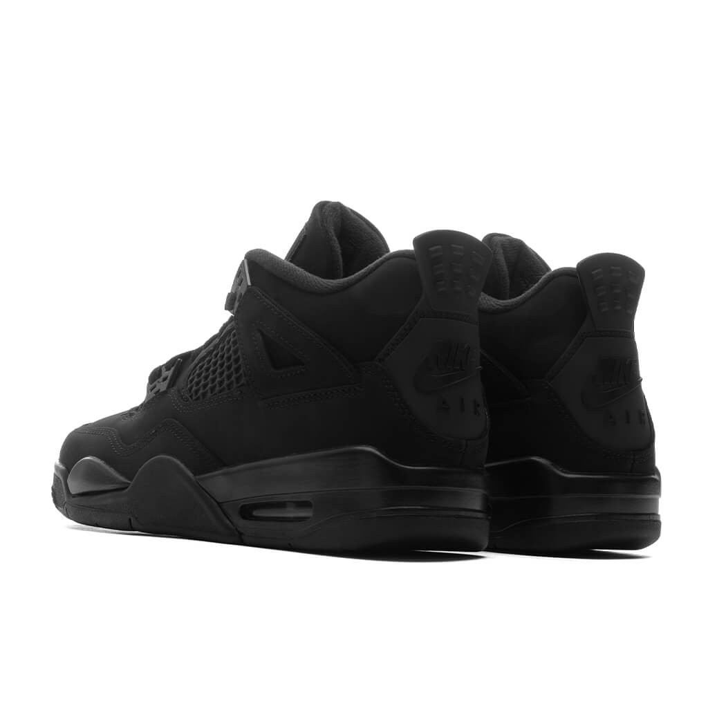 Air Jordan 4 Retro 'Black Cat' (GS) - Black/Light Graphite Jordan