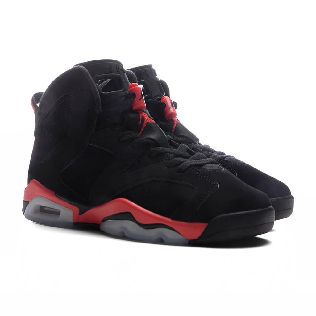 Air Jordan 6 Retro 'Infrared Salesman' (GS) - Black/Light Crimson Jordan