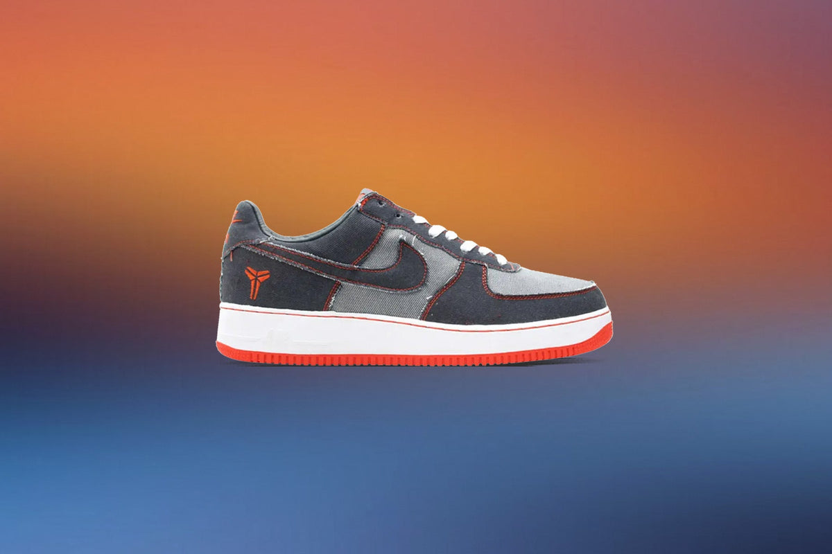 Nike x Kobe Bryant Air Force 1 Low 'Denim' - Obsidian/Safety Orange/White Nike