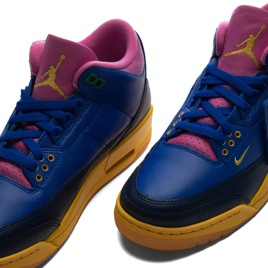 Air Jordan 3 Retro OG 'Brazil' - Racer Blue/Lucky Green/Blue Void Jordan