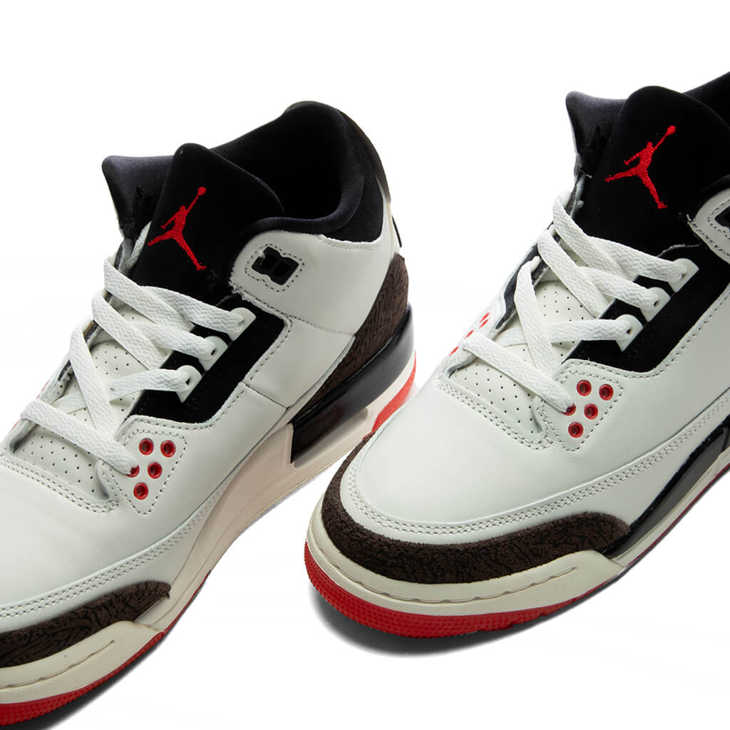 Air Jordan 3 Retro OG 'World's Best Dad' (GS) - Sail/Black/University Red/Pale Ivory Jordan
