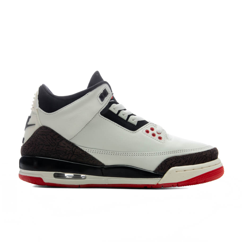 Air Jordan 3 Retro OG 'World's Best Dad' (GS) - Sail/Black/University Red/Pale Ivory Jordan