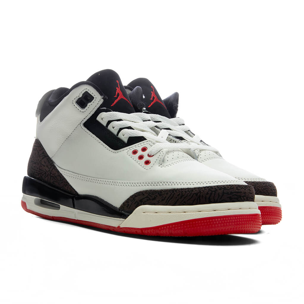 Air Jordan 3 Retro OG 'World's Best Dad' (GS) - Sail/Black/University Red/Pale Ivory Jordan