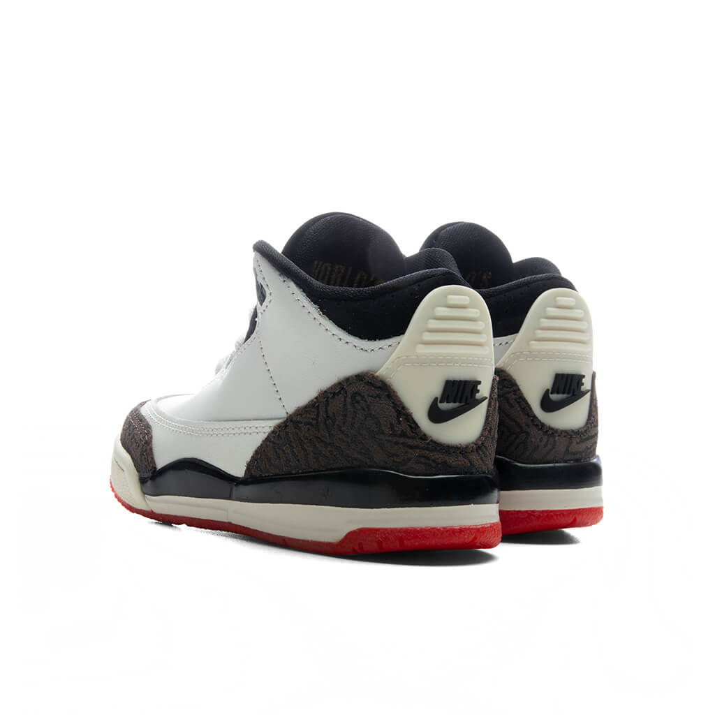 Air Jordan 3 Retro OG 'World's Best Dad' (TD) - Sail/Black/University Red/Pale Ivory Jordan