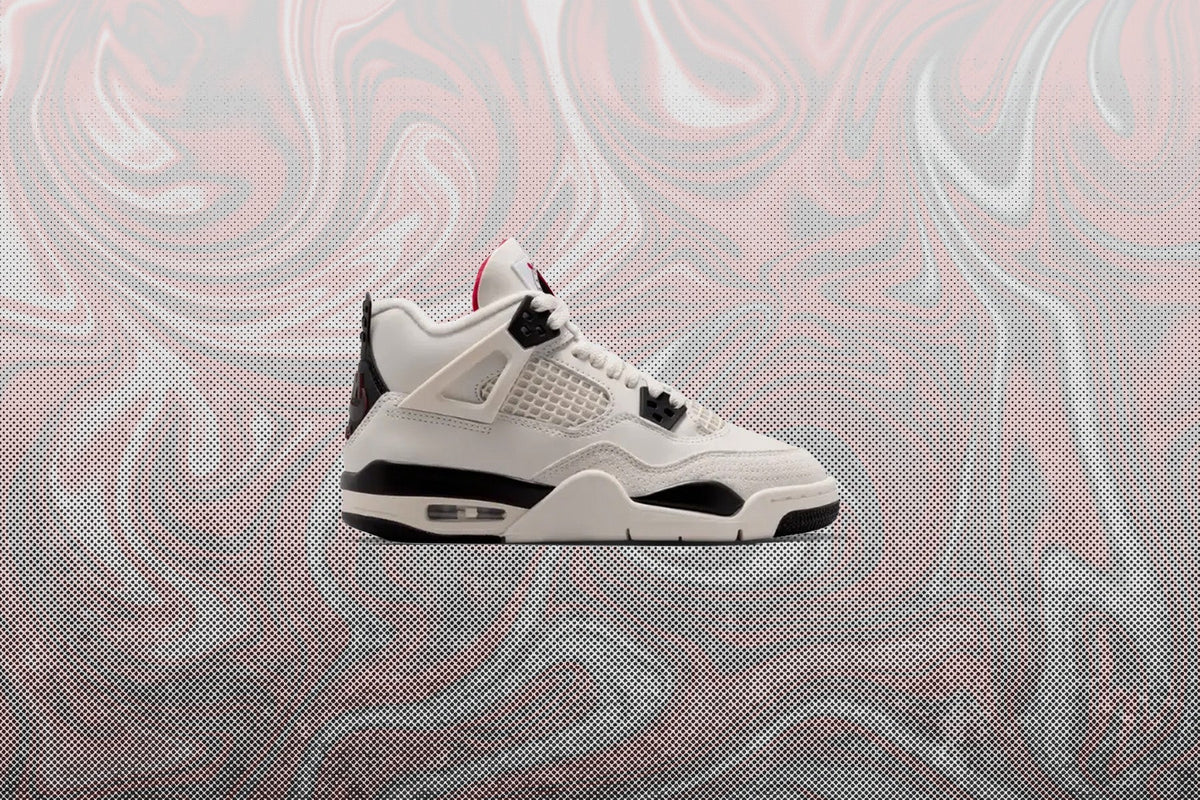 Air Jordan 4 Retro OG 'Flight Club' (GS) - Sail/Black/University Red Jordan