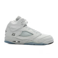 Air Jordan 5 Retro 'White Metallic' (GS) - White/Black/Metallic Silver Jordan