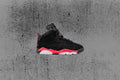 Air Jordan 6 Retro 'Infrared Salesman' (PS) - Black/Light Crimson Jordan