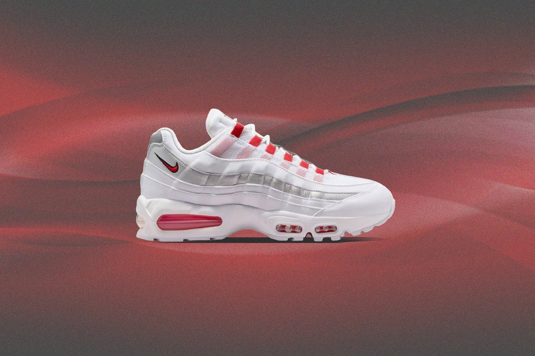 Air Max 95 SE 'England' - White/Speed Red/Metallic Silver/Obsidian Nike