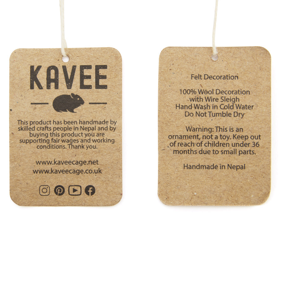 Guinea Pig Felt Garland Kavee C&C cages