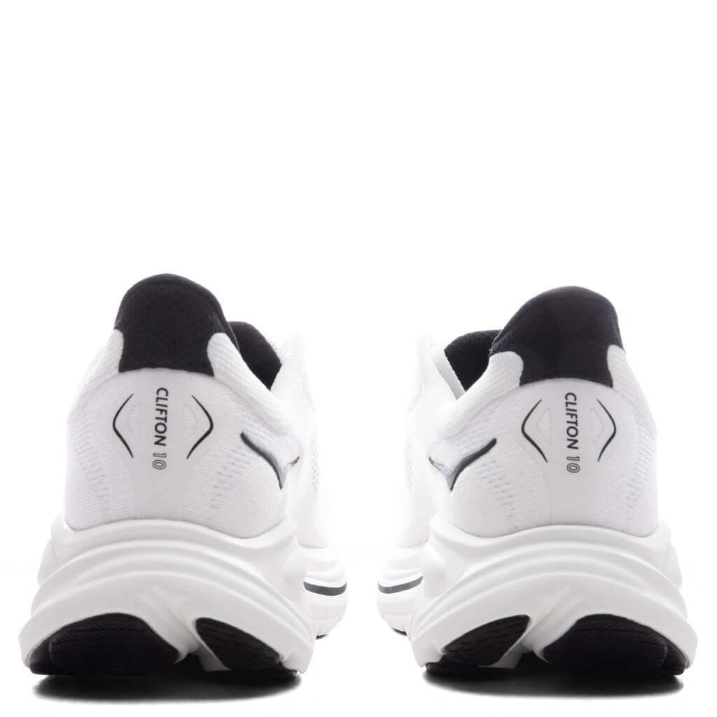 Clifton 10 - White/Black Hoka