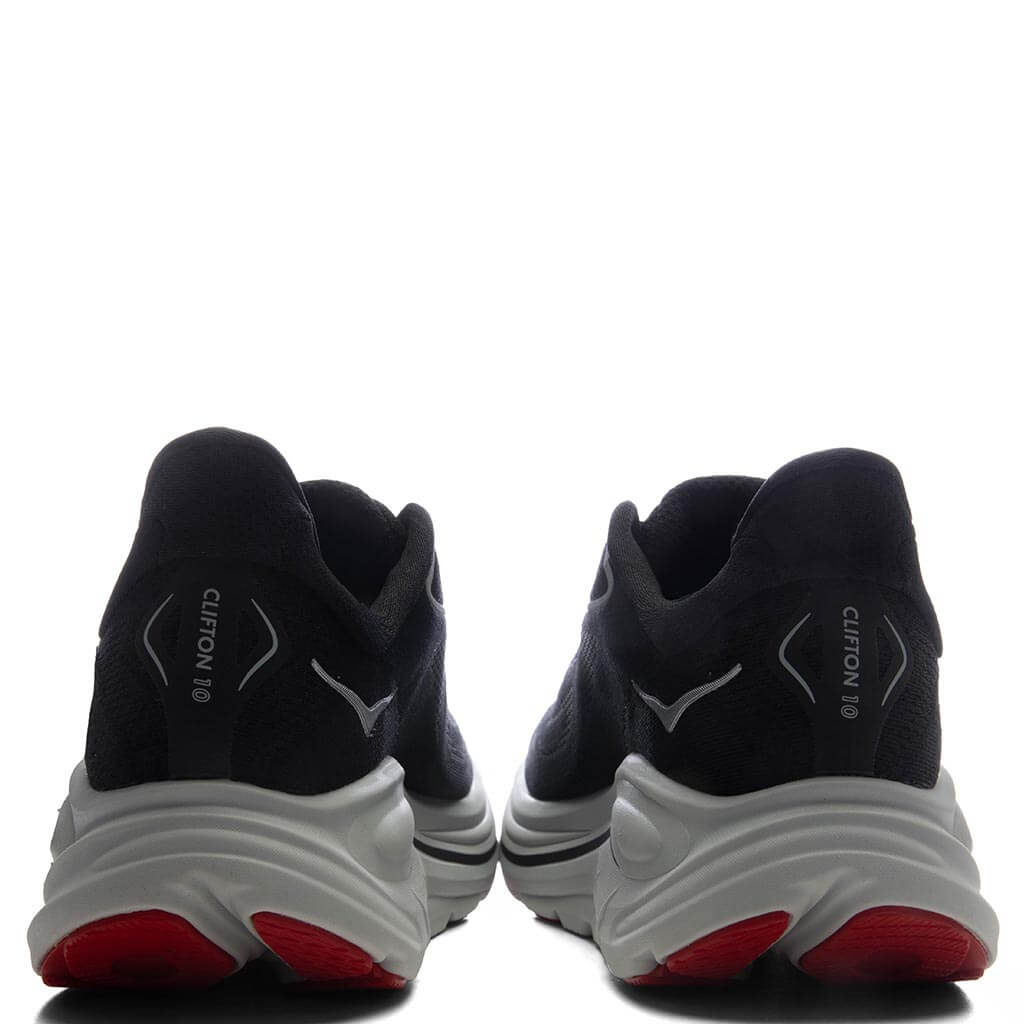 Clifton 10 - Black/Silver Hoka