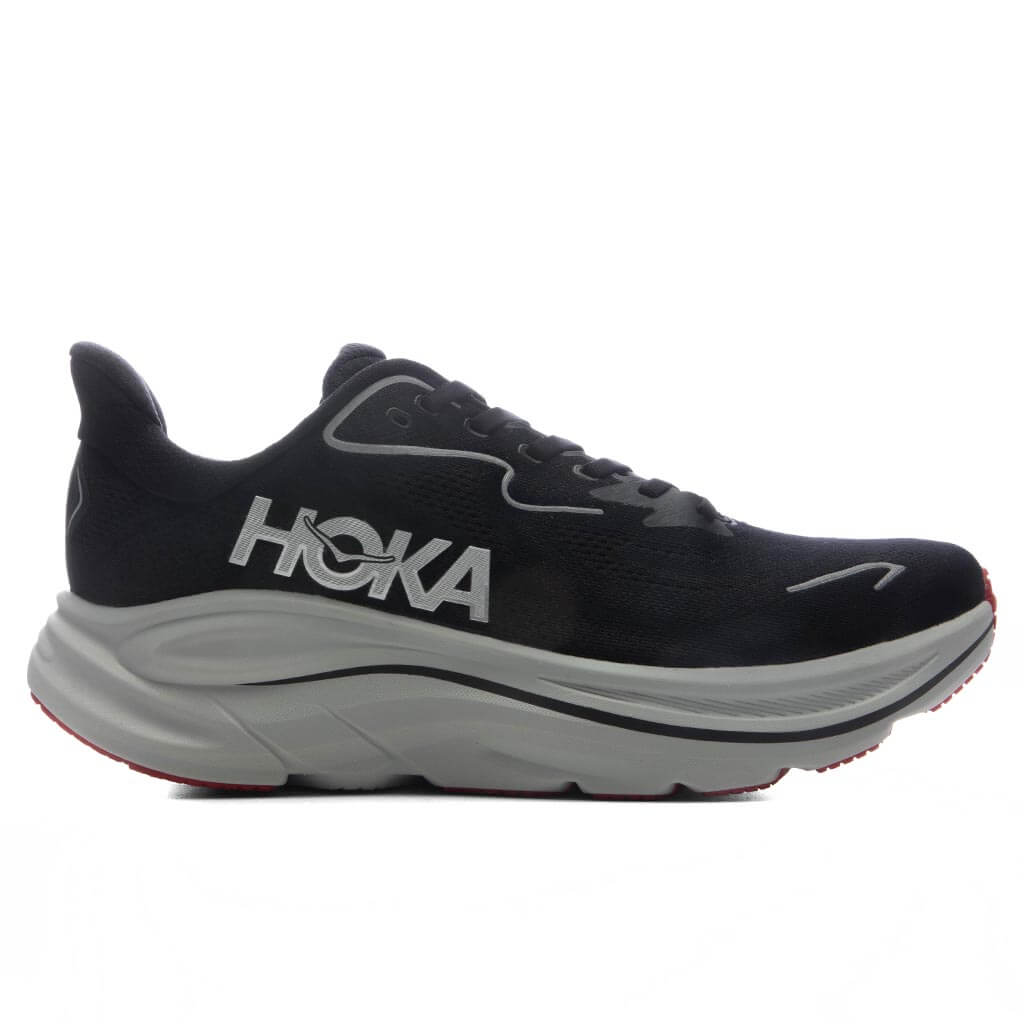 Clifton 10 - Black/Silver Hoka
