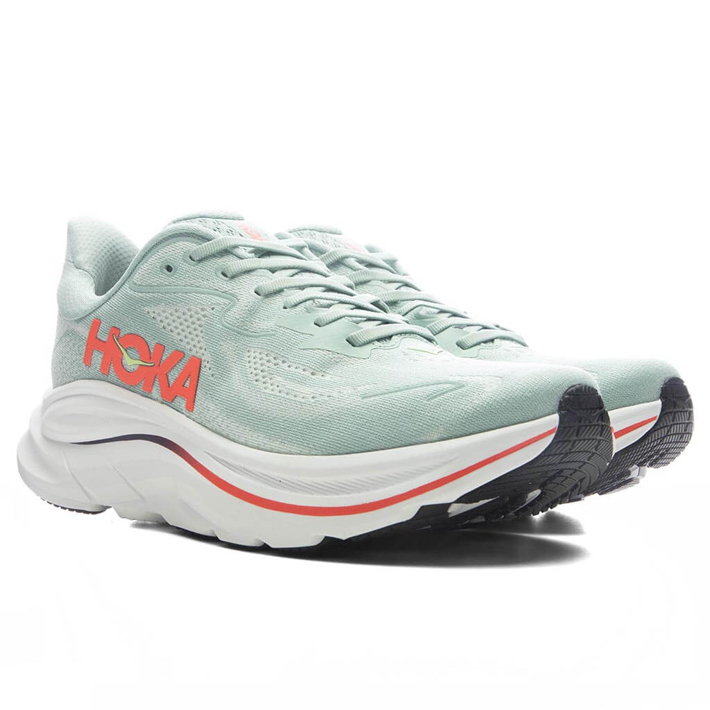 Clifton 10 - Sage/Neon Flame Hoka