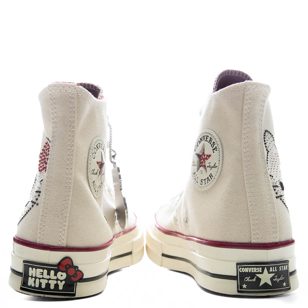 Converse x Hello Kitty Chuck Taylor 70 with Swarovski Crystals - Egret/Sporty Berry/Black Converse