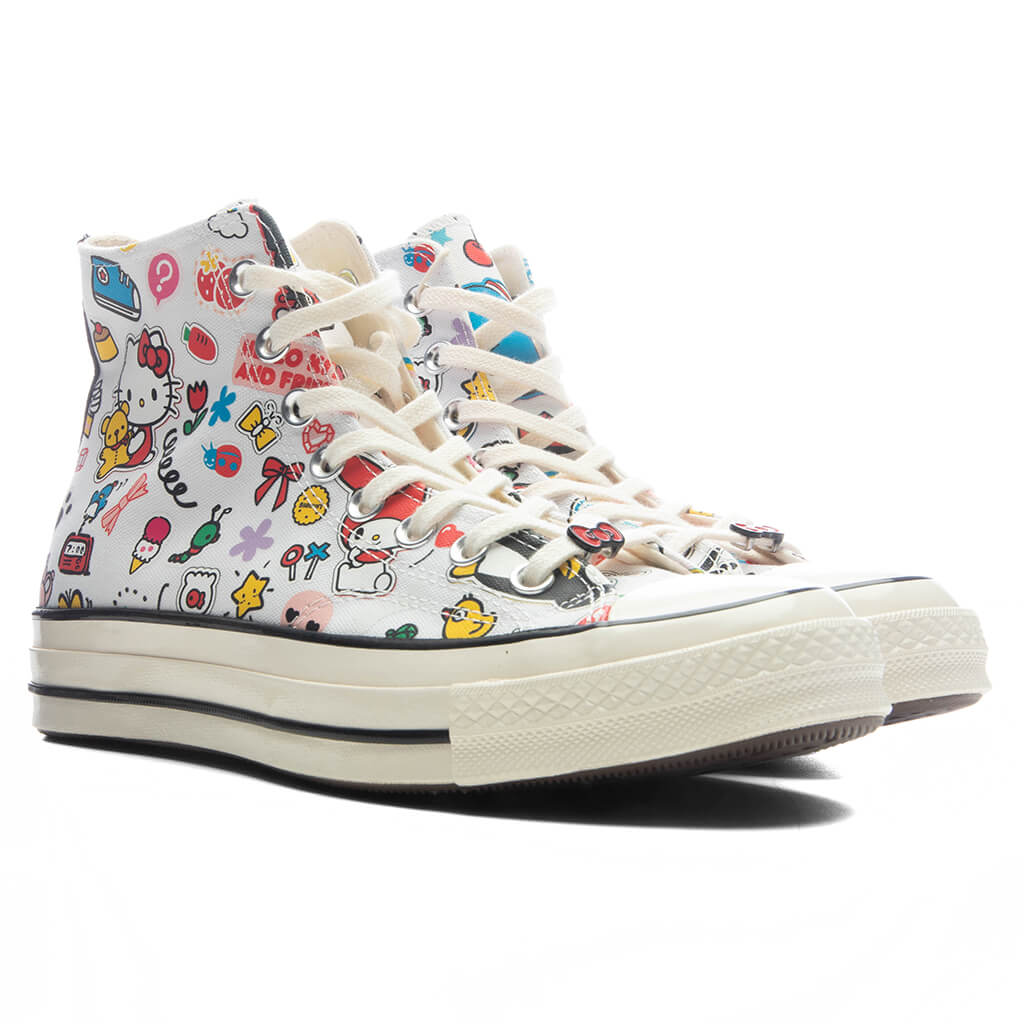Converse x Hello Kitty Chuck 70 Hi - White/Pink/Green Converse