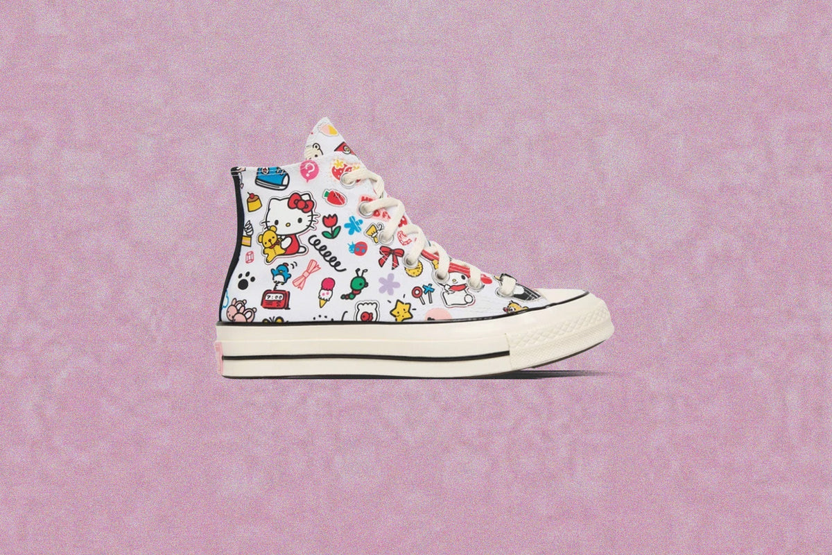 Converse x Hello Kitty Chuck 70 Hi - White/Pink/Green Converse