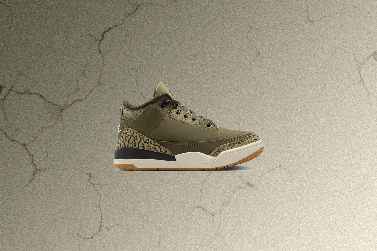 Air Jordan 3 Retro 'Family Affair' (PS) - Medium Olive/Neutral Olive/Sequoia Jordan